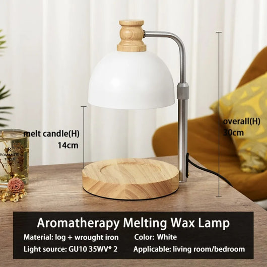 Lámpara Aromática de Cera con Diseño de Tronco Natural - Image 6