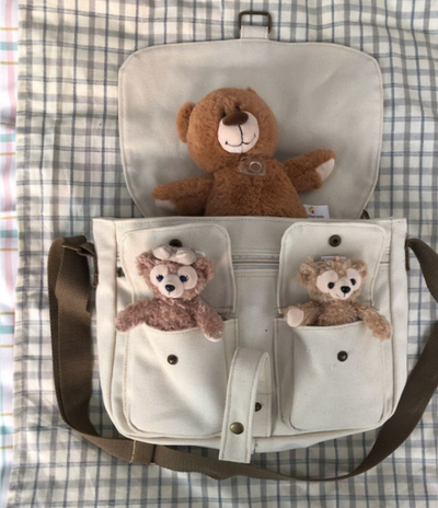 Mochila Retro Coreana de Lona para Estudiantes - Image 3