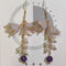 Aretes de Plata Esterlina con Flor Linglan y Resina - Diseño Elegante