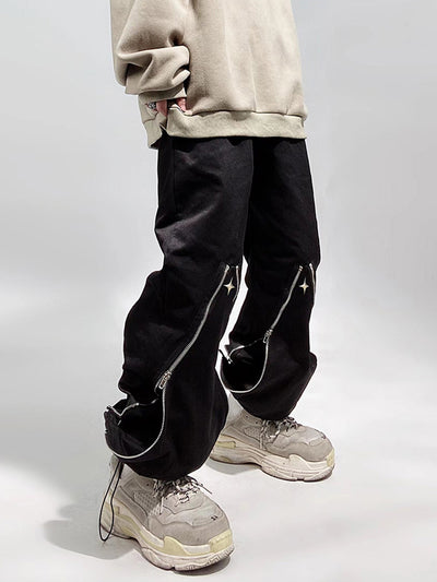 Pantalones Rectos Funcionales con Cierre y Corte Relajado - Image 6
