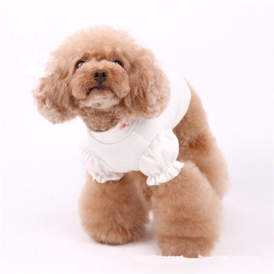 Ropa para Mascotas en Algodón con Mangas Abullonadas y Diseño de Perrito Bordado - Image 12