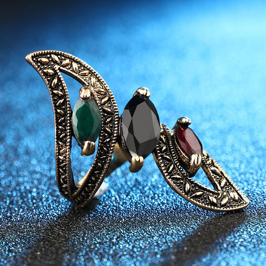 Anillo Retro de Resina para Mujer - Diseño Elegante y Sofisticado - Image 5
