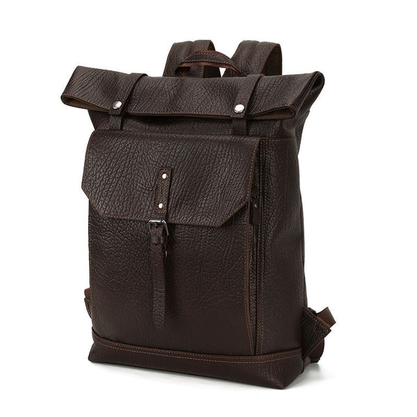 Mochila Bandolera de Cuero para Hombre - Gran Capacidad