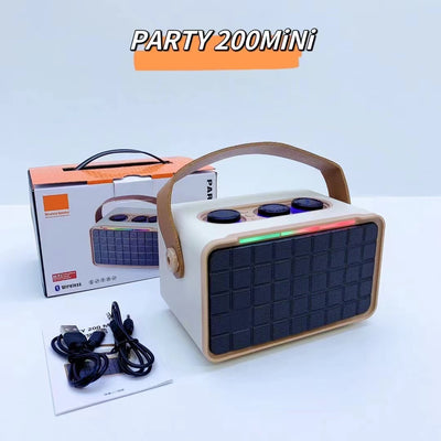 Parlante Bluetooth Portátil RGB Doble con Luces LED - Image 3