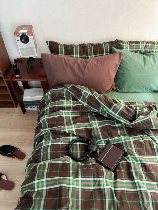 Juego de Cama Navideño Nordic 4 Piezas Algodón Teñido Lavado - Image 12