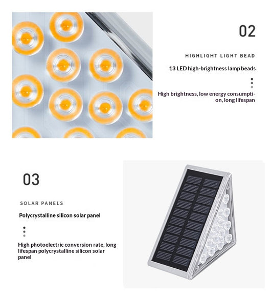 Luces Solares Triangulares para Exterior - Impermeables y Autónomas - Image 5