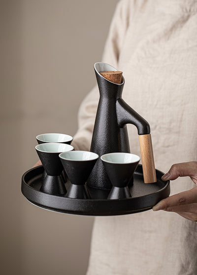 Calentador de Vino Porcelana Negra Japonesa - Image 7