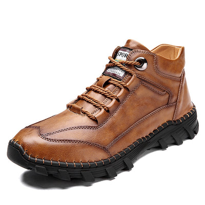 Botas Casuales para Hombre con Costura a Mano y Cuero Cálido - Image 3