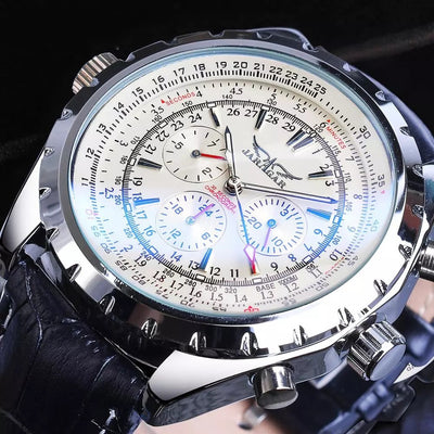 Reloj Automático Multifuncional para Hombre con Cristal Azul - Estilo Casual Mecánico - Image 10