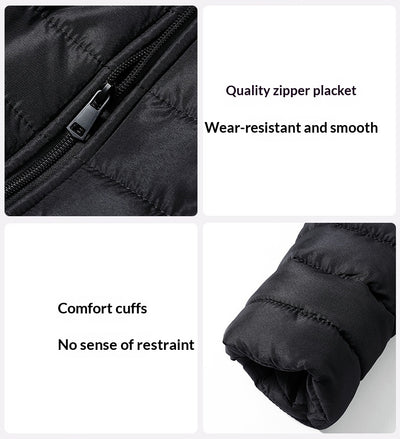 Abrigo de Invierno Unisex Acolchado con Cuello Alto - Resistente al Viento - Image 20