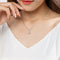 Collar Colgante Moissanite en Forma de Pera - Plata 9 Quilates