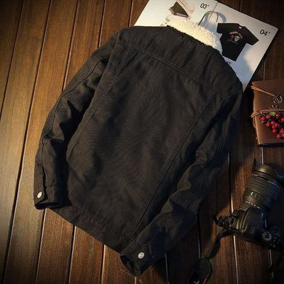 Abrigo Denim Forrado en Fleece para Hombre - Edición Invierno - Image 3
