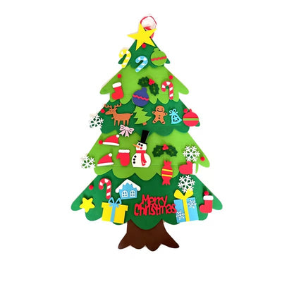 Árbol de Navidad DIY de Fieltro Infantil con Luces LED - Image 22