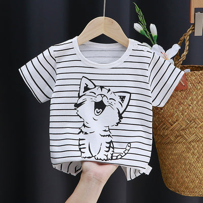 Playera Infantil de Algodón con Estampado de Dibujos Animados - Image 28