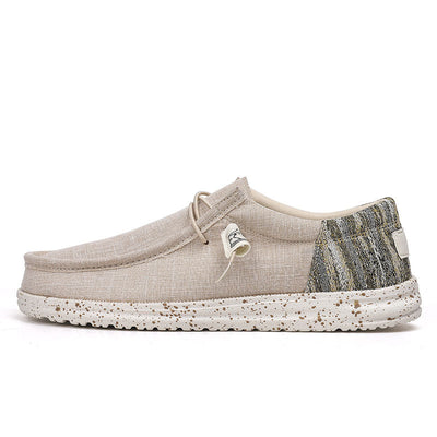 Zapatos Casuales de Lona Transpirable con Diseño Patchwork para Hombre - Image 5