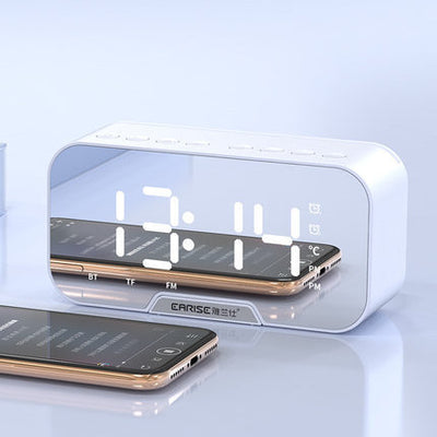 Altavoz Bluetooth Portátil 2 en 1 con Reloj Despertador y Subwoofer - Image 6