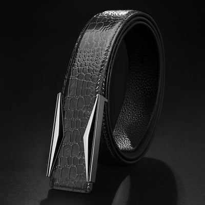 Cinturón de Cuero para Hombre con Hebilla Automática - Image 6