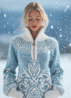 Sudadera Retro con Estampado 3D y Cierre - Perfecta para Otoño e Invierno - Image 8