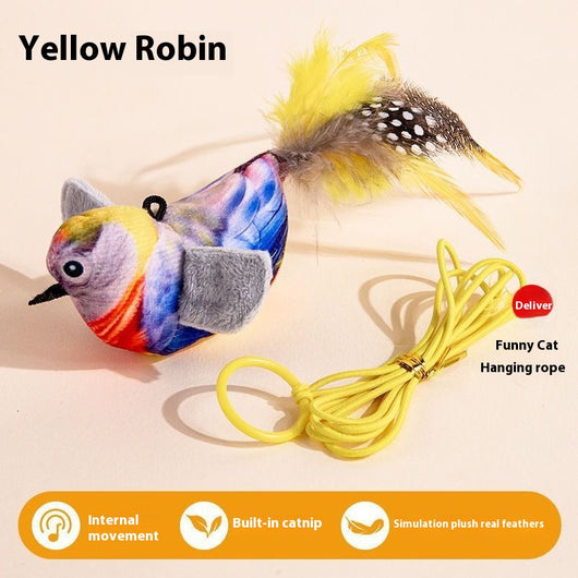Juguete Interactivo para Gatos con Pájaro Cantante y Movimiento - Image 9