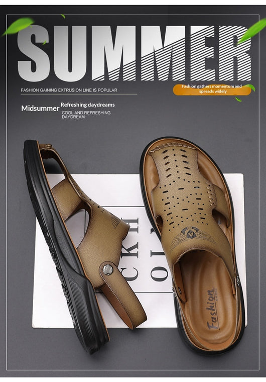 Sandalias de Cuero Genuino - Comodidad Total para Conducir y Actividades Exteriores - Image 9