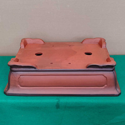 Maceta Bonsái Rectangular Estilo Antiguo con Bordes Angulares - Image 4
