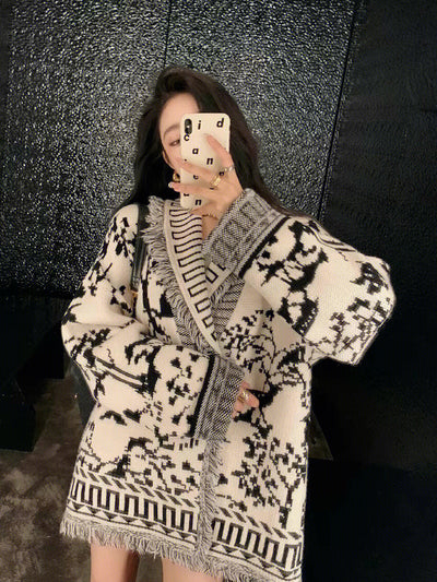 Cardigan Tejido Holgado para Mujer - Suéter Cómodo y Versátil - Image 5