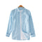Men's Casual Cotton and Linen Printed Lapel Shirt