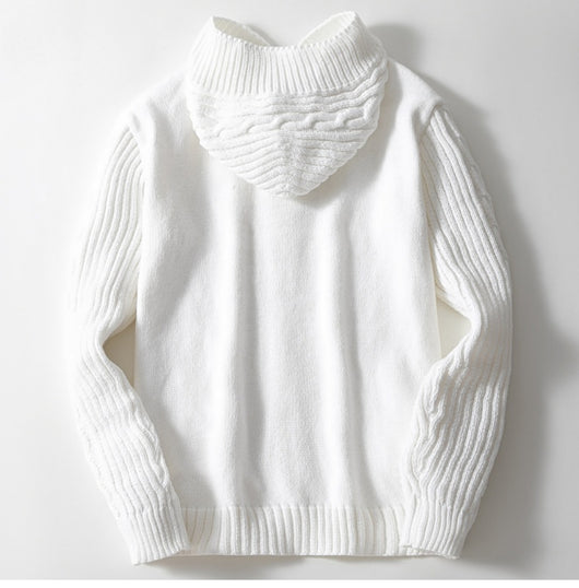 Cardigan Tejido Trenzado para Hombre - Estilo Europeo y Americano - Image 14
