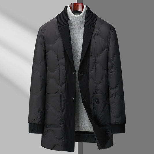 Chaqueta de Plumas de Lujo para Hombre - Corte Medio Invernal