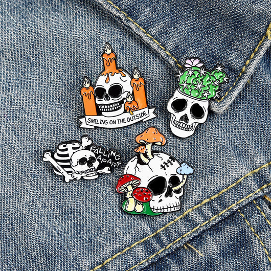Broche de Aleación Calavera de Halloween - Image 10
