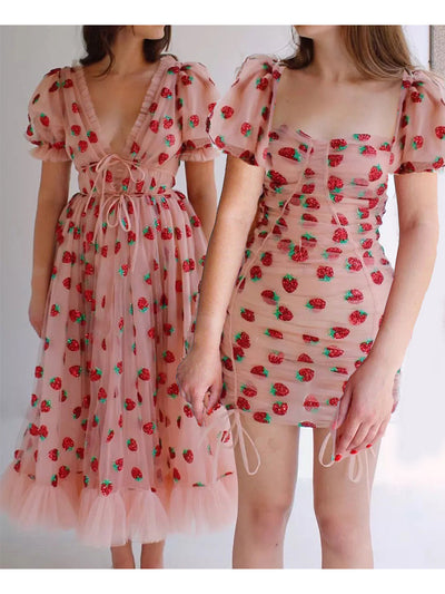 Top Tubo para Mujer con Bordado de Fresas y Lentejuelas - Image 11