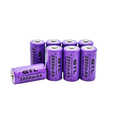 Linterna Táctica LED con Puntero Láser y Batería Recargable CR123A