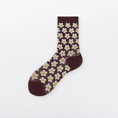 Calcetines Floral Doble Aguja Estilo Hyuna - Image 4