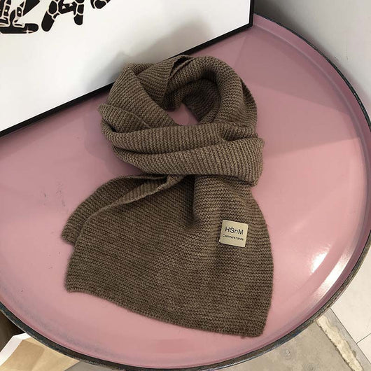 Bufanda Tejida Suave en Colores Lisos - Abrigo Versátil para Mujer - Image 3