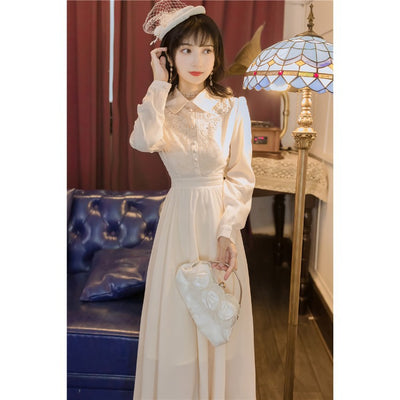 Vestido de Trabajo Estilo Mori Girl Literario con Temperamento Francés - Image 10