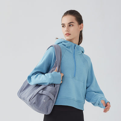 Sudadera con Capucha Deportiva de Forro Polar Delgado para Mujer - Image 3