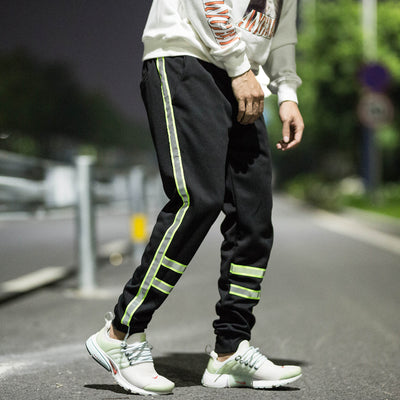 Pantalones Deportivos Reflectantes para Hombre - Comodidad y Estilo Urbano - Image 8