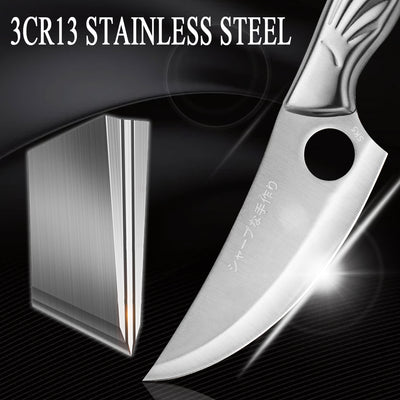 Cuchillo Deshuesador Profesional de Acero Inoxidable con Hoja Curva - Image 11