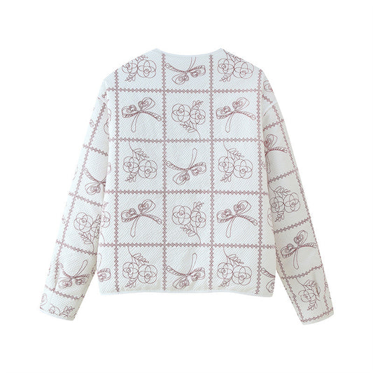 Chaqueta Acolchada con Estampado Retro - Image 2