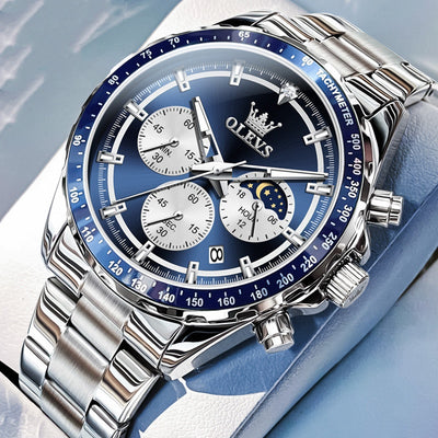 Reloj Deportivo Multifunción para Hombre con Banda de Acero Inoxidable - Image 4