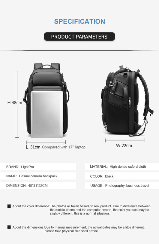 Mochila para Cámara de Dron con Lente Impermeable Integrada - Image 6