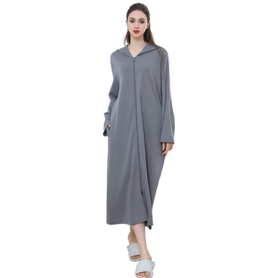 Bata Pijama con Cierre Capucha para Parejas - Image 11