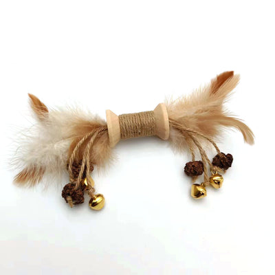 Juguete Interactivo para Gatos con Plumas, Campanas y Texturas de Masticación - Image 5