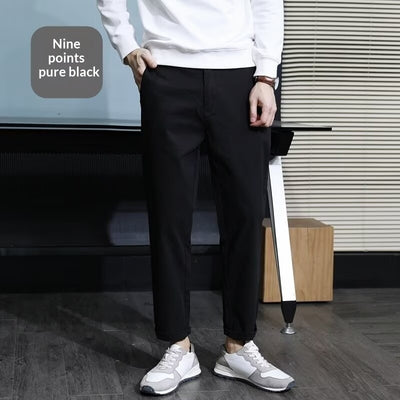 Pantalones Casuales Elegantes Slim Fit con Corte Cónico para Hombre - Image 7
