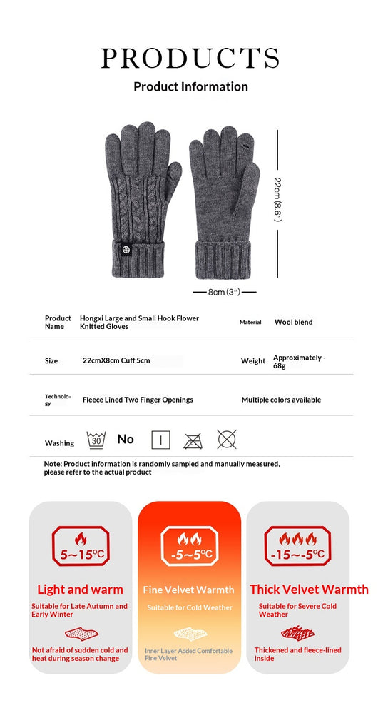 Guantes Tejidos para Ciclismo de Invierno - Image 13