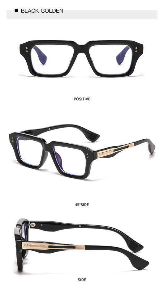 Gafas de Marco Cuadrado Beige Estilo Europeo - Reloj de Tendencia Chic - Image 30