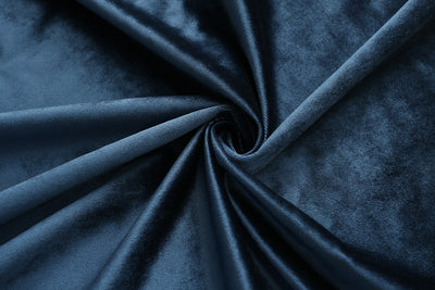 Close-up of draped purple Italian velvet fabric with soft folds and a subtle sheen, suitable for curtains. - Image 15