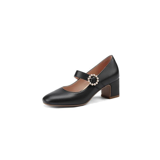 Zapatos Mary Jane Retro de Tacón Medio - Tallas Pequeñas 31-32