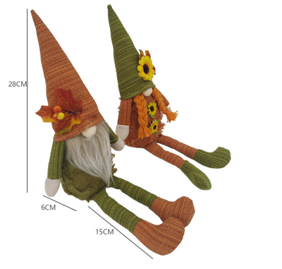 Muñeca Decorativa Girasol Festival de Cosecha - Adorno sin Rostro con Piernas Largas - Image 19