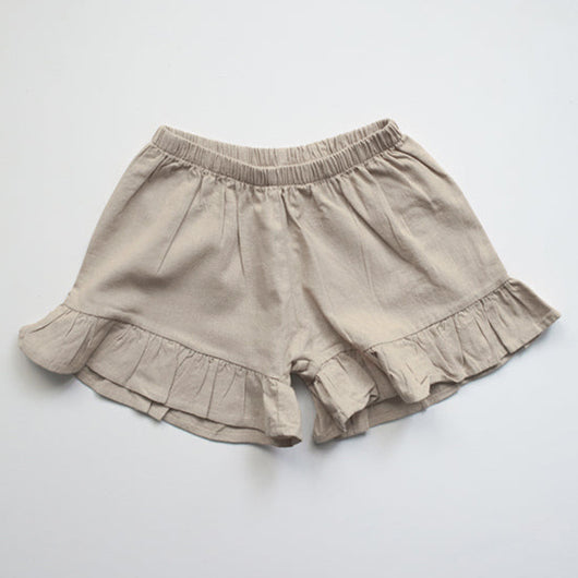 Conjunto Infantil de Algodón y Lino con Volantes - Camiseta Suelta y Casual - Image 7